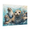 Seal Family Art Poster