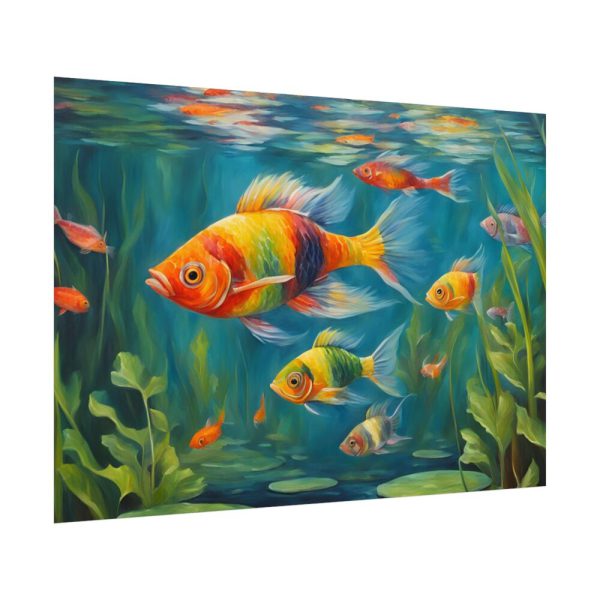 Vibrant Fish In The River Poster