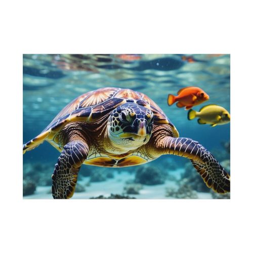 92408-780.jpg Swimming Sea Turtle Poster