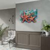 Christmas Nautical Starfish Poster