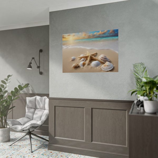 Sandy Beach With Seashells I Poster