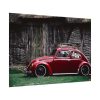 92408-87.jpg Red Old Beetle Car Poster