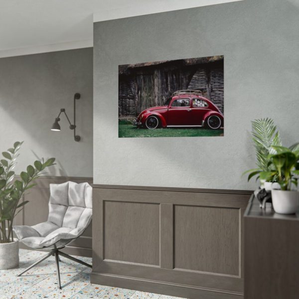 92408-89.jpg Red Old Beetle Car Poster