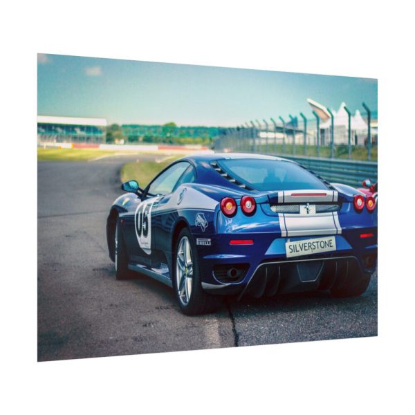 Ferrari Racing Car Poster