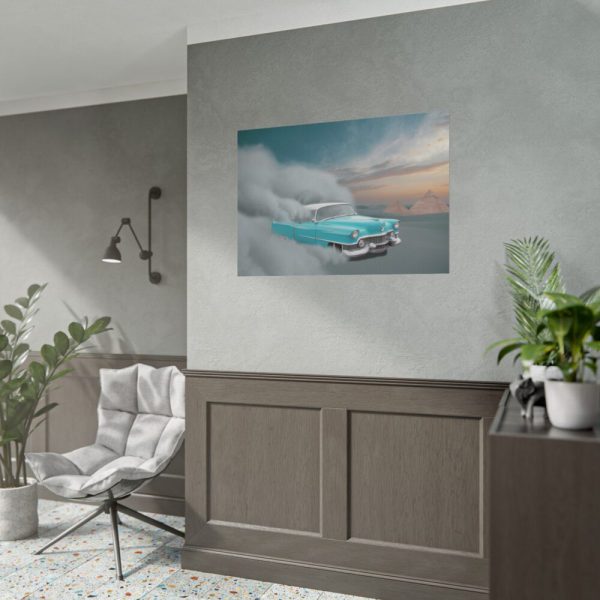 92409-154.jpg Cadillac in Desert Poster