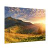 Beautiful Mountain Glow in Sunset Poster