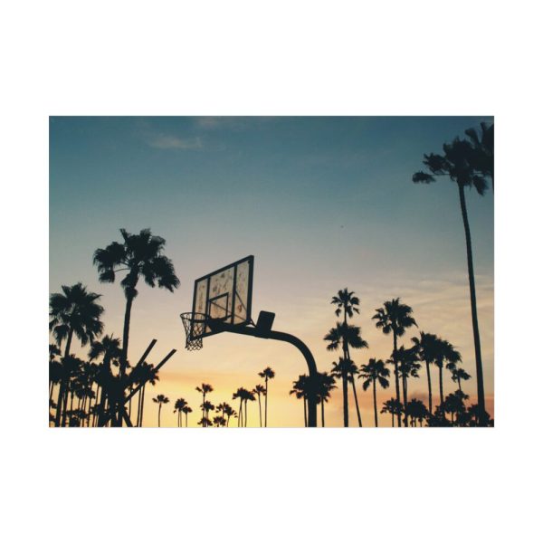 92409-215.jpg Silhouettes of a Basketball Court Poster