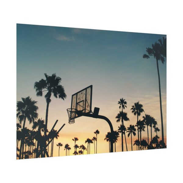 92409-217.jpg Silhouettes of a Basketball Court Poster