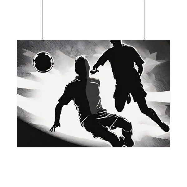 92409-221.jpg Soccer Players With The Ball Poster