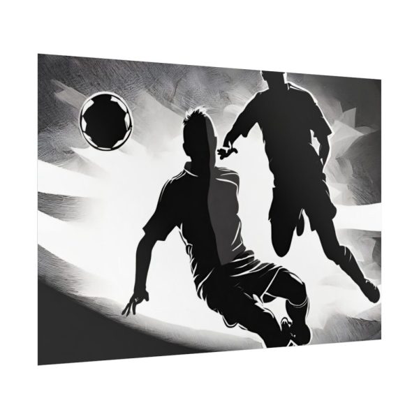 92409-222.jpg Soccer Players With The Ball Poster
