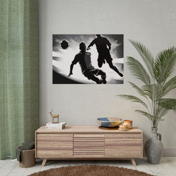 92409-223.jpg Soccer Players With The Ball Poster