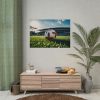 Soccer Ball On The Field Poster