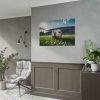 Soccer Ball On The Field Poster