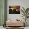 Landcape Sunset in Summer Poster