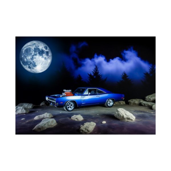 92409-275.jpg Muscle Car Under a Full Moon Poster