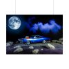 92409-276.jpg Muscle Car Under a Full Moon Poster