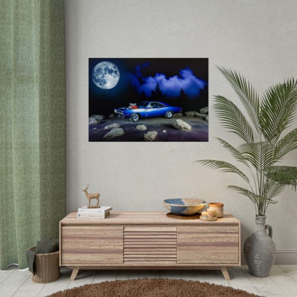 92409-278.jpg Muscle Car Under a Full Moon Poster