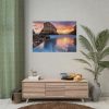 92409-28.jpg Shark Fin Cove During Sunset Poster