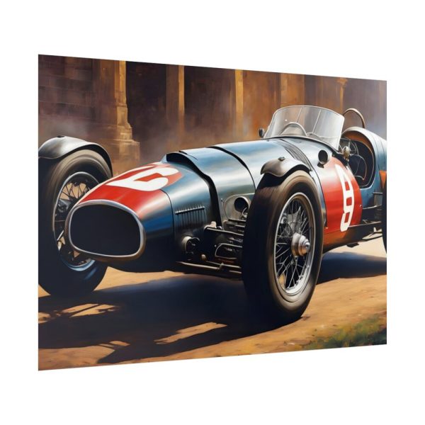 Old Racing Vintage Car Poster