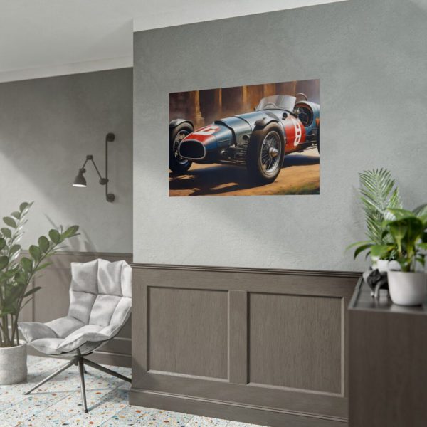 Old Racing Vintage Car Poster