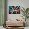 92409-308.jpg Basketball Court Scene With Players in Action Poster