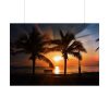 Tropical Beach Sunset Landscape II Poster