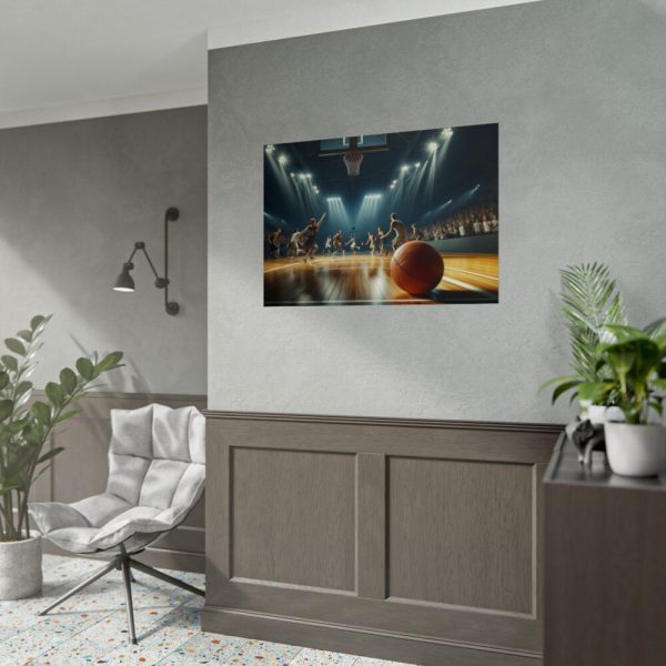 92409-319.jpg Energy and Excitement of a Basketball Game Poster