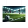 92409-321.jpg Soccer Game with Players in Action Poster