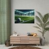 92409-323.jpg Soccer Game with Players in Action Poster