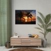 Tropical Beach Sunset Landscape II Poster