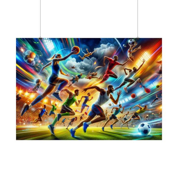 92409-351.jpg Sport Scene Capturing the Excitement and Energy of Athletes Poster