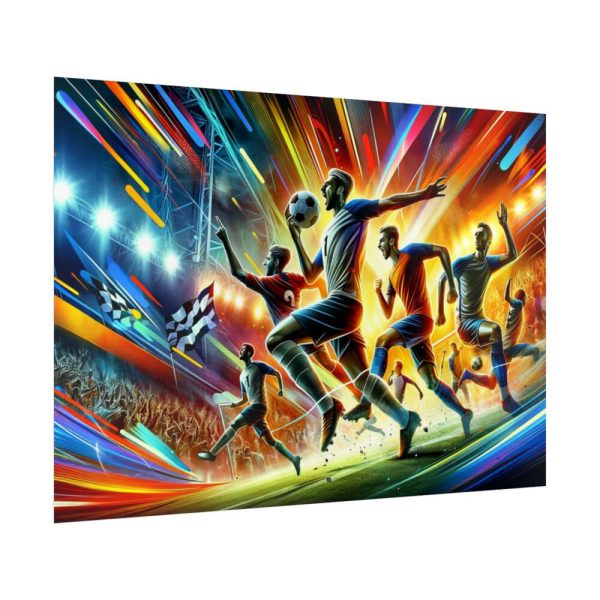 92409-357.jpg Soccer Players in Action Poster