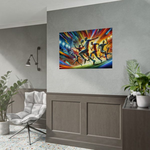 92409-359.jpg Soccer Players in Action Poster