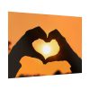 Heart Hands Frame the Sun Poster