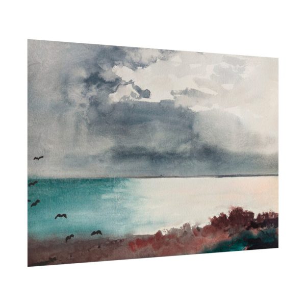 Breaking Storm, Coast of Maine Poster