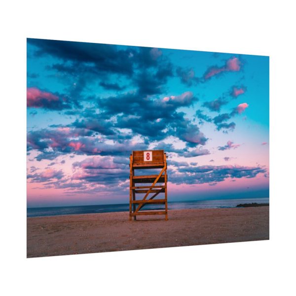 92409-412.jpg Lifeguard tower number 8 at the Bradley Beach Poster