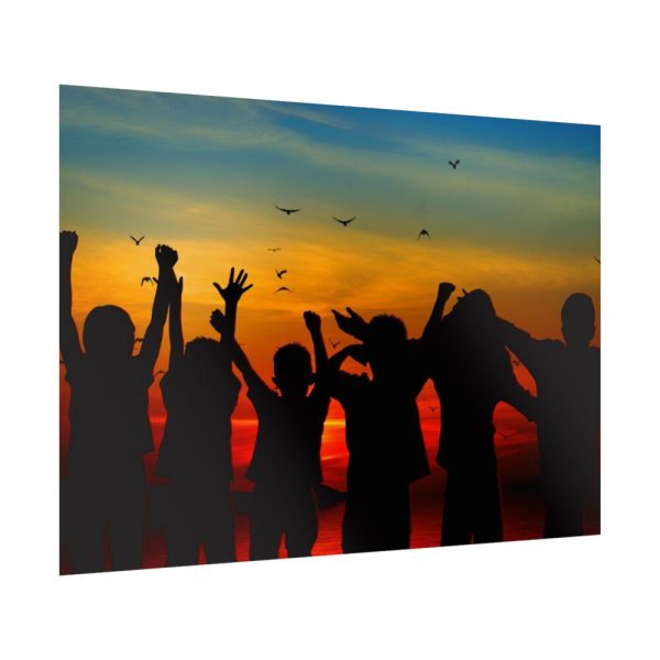 Kids Silhouette Poster
