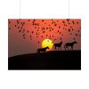 92409-46.jpg Horse Silhouette During Sunset Poster