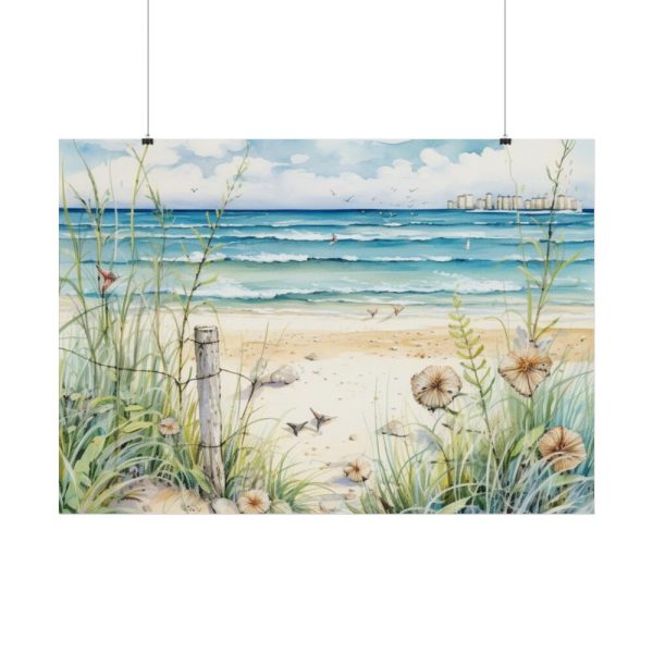 Painting of Ocean Waves Poster