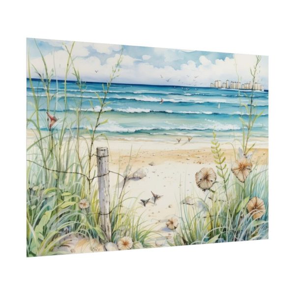 Painting of Ocean Waves Poster