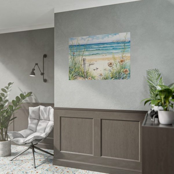 Painting of Ocean Waves Poster