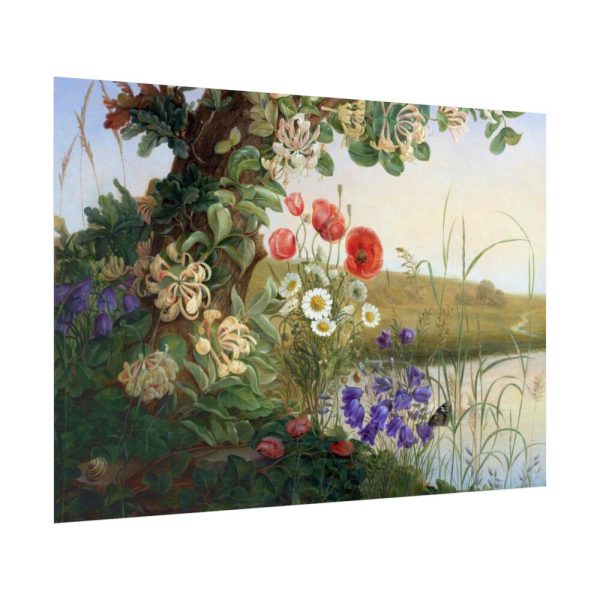92409-497.jpg Still Life Floral Wildflowers Wreath Poster