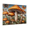 92409-502.jpg Mushrooms Butterfly Forest Art Poster