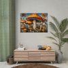 92409-503.jpg Mushrooms Butterfly Forest Art Poster