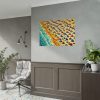 Aerial View of Vibrant Beach Scene Poster
