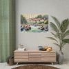 Coastal Scene With Sailboats in Marina Poster