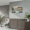 Coastal Scene With Sailboats in Marina Poster