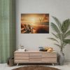 92409-558.jpg White Adirondack Chairs Facing the Ocean Poster