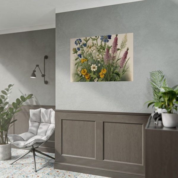 92409-564.jpg Vintage Wildflowers Poster