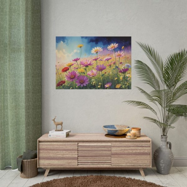 92409-578.jpg Wildflowers on Rough Texture Poster